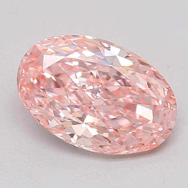 1.27 Ct. Fancy Intense  Pink Oval Lab Grown Diamond