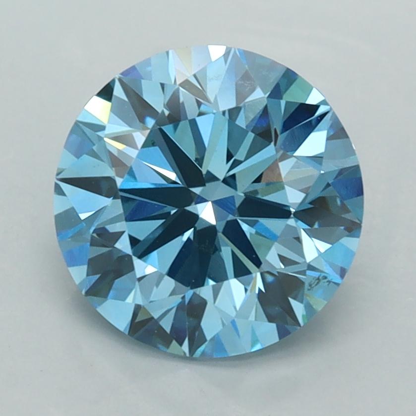 2.50 Ct. Fancy Vivid  Blue Round Lab Grown Diamond