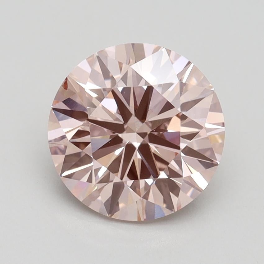 2.01 Ct. Fancy Intense Pink Round Lab Grown Diamond