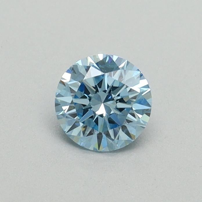 0.34 Ct. Fancy Vivid Blue Round Lab Grown Diamond