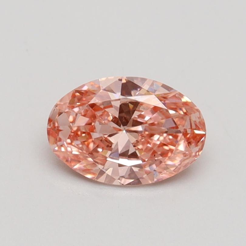 0.61 Ct. Fancy Intense Pink Oval Lab Grown Diamond