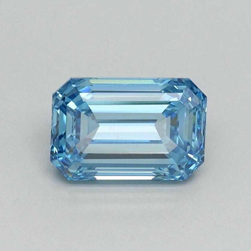 1.05 Ct. Fancy Vivid Blue Emerald Lab Grown Diamond