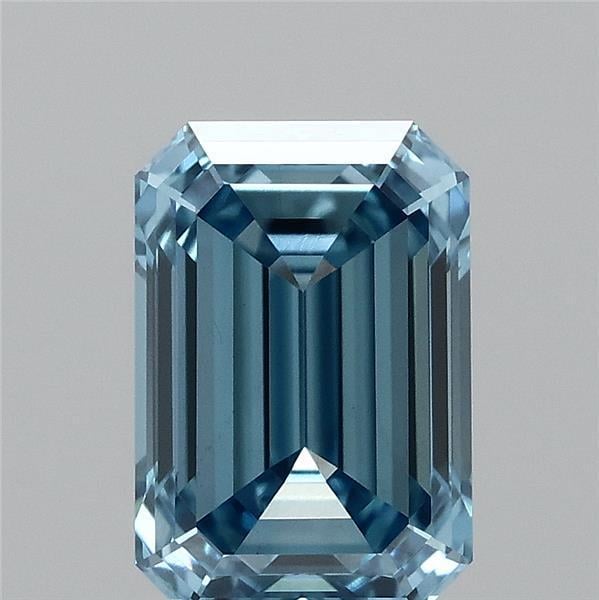 1.06 Ct. Fancy Vivid  Blue Emerald Lab Grown Diamond