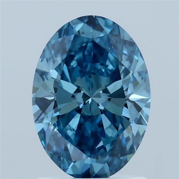 1.50 Ct. Fancy Vivid  Blue Oval Lab Grown Diamond