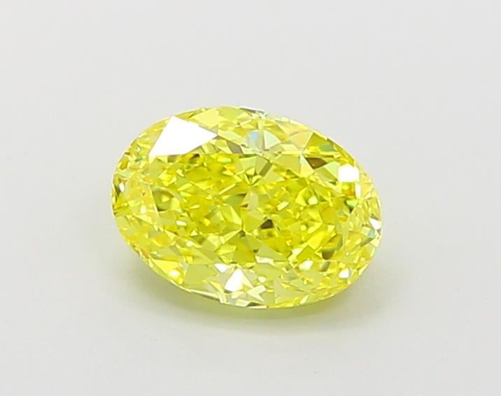 1.02 Ct. Fancy Vivid  Yellow Oval Lab Grown Diamond