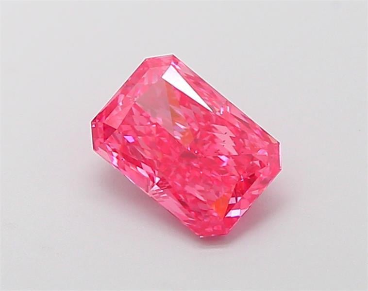 1.12 Ct. Fancy Vivid  Pink Radiant Lab Grown Diamond