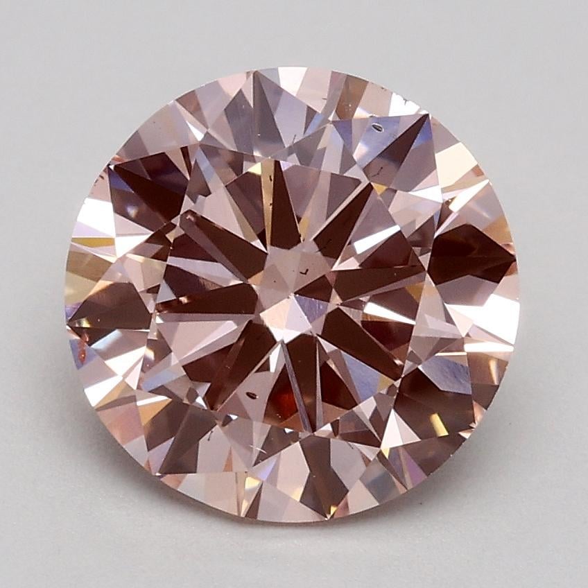 1.80 Ct. Fancy Intense Pink Round Lab Grown Diamond