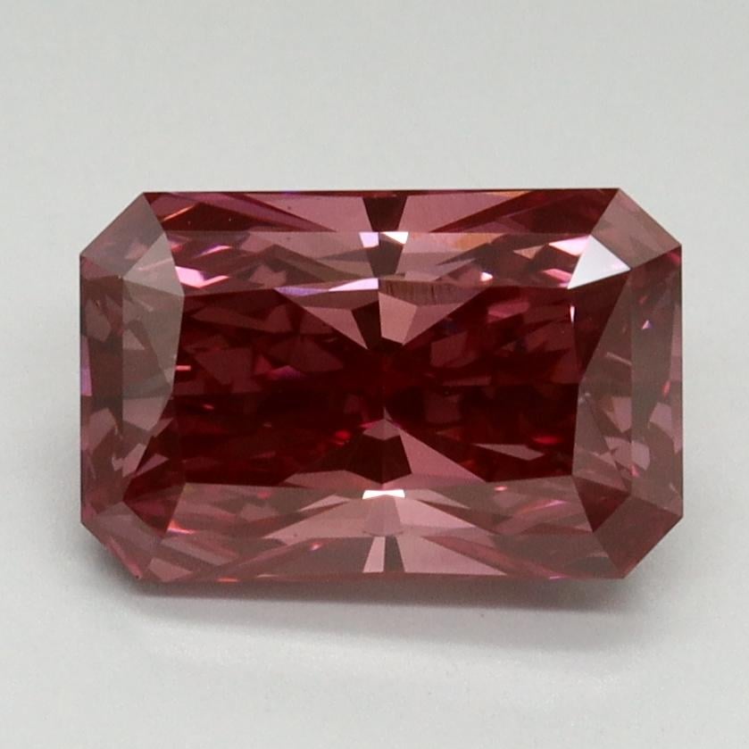 2.04 Ct. Fancy Vivid Red Radiant Lab Grown Diamond