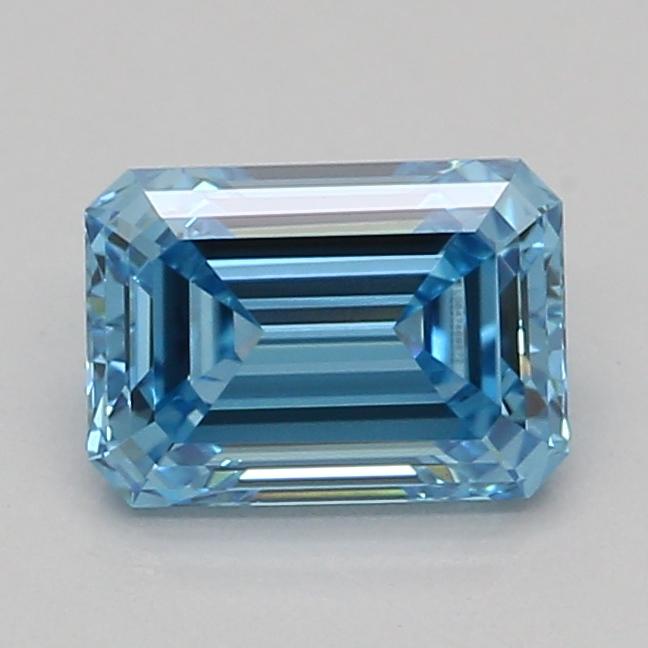 0.51 Ct. Fancy Vivid Blue Emerald Lab Grown Diamond