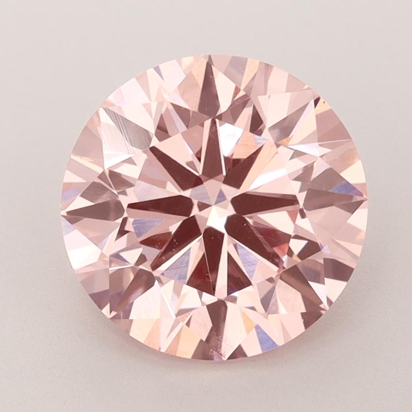 3.00 Ct. Fancy Vivid  Pink Round Lab Grown Diamond