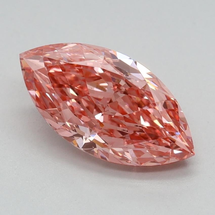 1.22 Ct. Fancy Vivid Pink Marquise Lab Grown Diamond