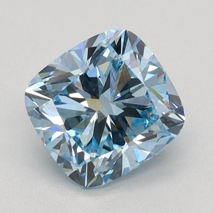 1.01 Ct. Fancy Intense Blue Cushion Lab Grown Diamond