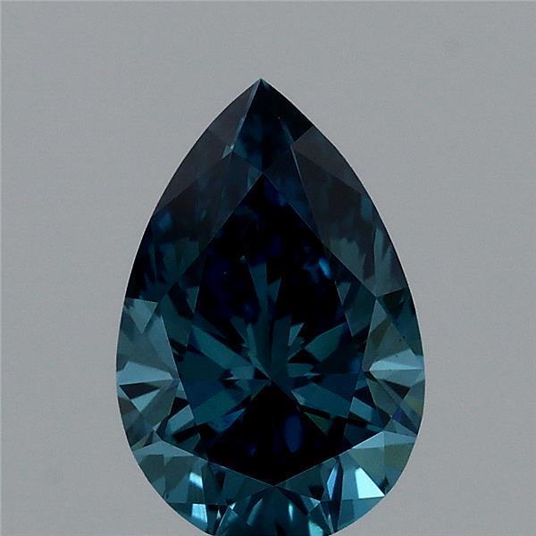 1.01 Ct. Fancy Vivid Blue Pear Lab Grown Diamond