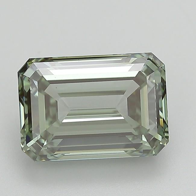 5.53 Ct. Fancy Intense  Green Emerald Lab Grown Diamond