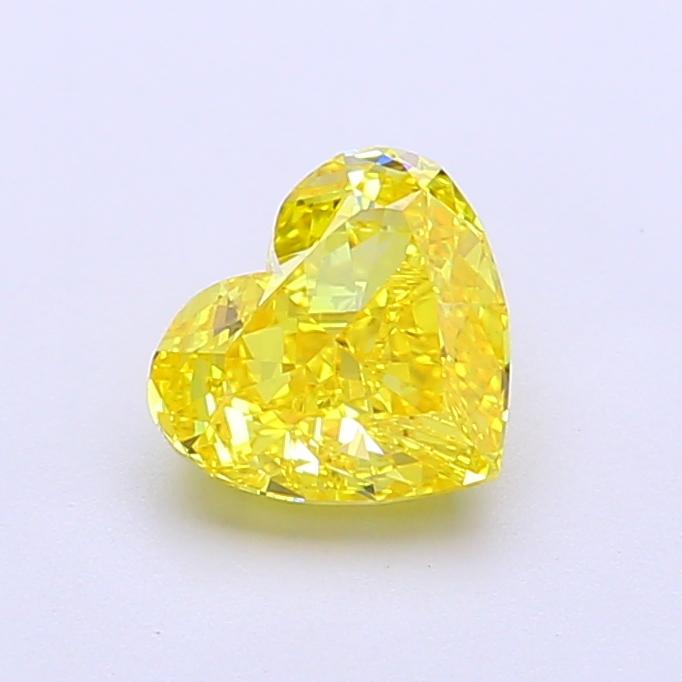 1.03 Ct. Fancy Vivid Yellow Heart Lab Grown Diamond