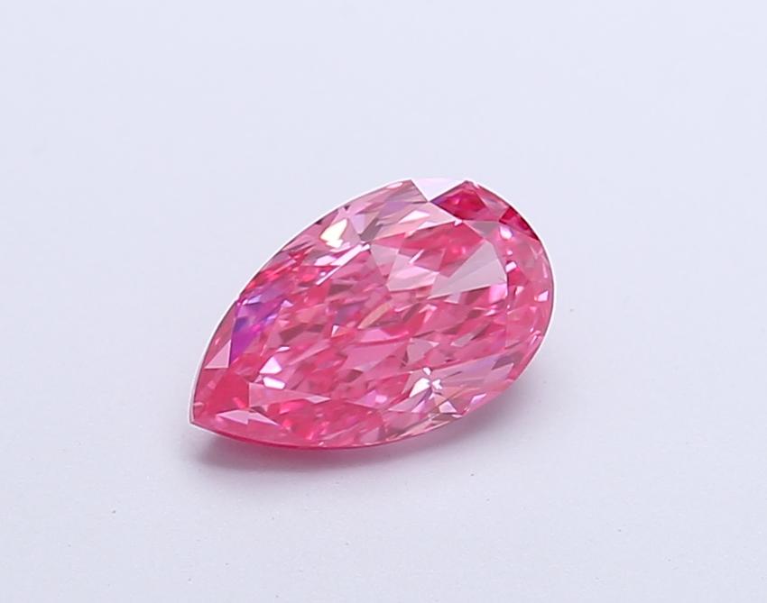 1.01 Ct. Fancy Vivid  Pink Pear Lab Grown Diamond