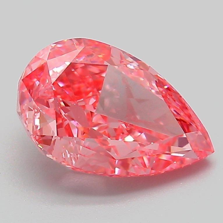 2.14 Ct. Fancy Vivid Pink Pear Lab Grown Diamond