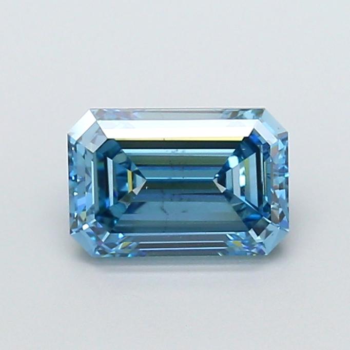 1.92 Ct. Fancy Vivid Blue Emerald Lab Grown Diamond