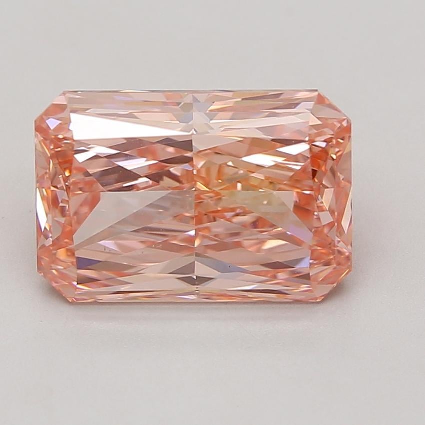 5.09 Ct. Fancy Vivid Pink Radiant Lab Grown Diamond