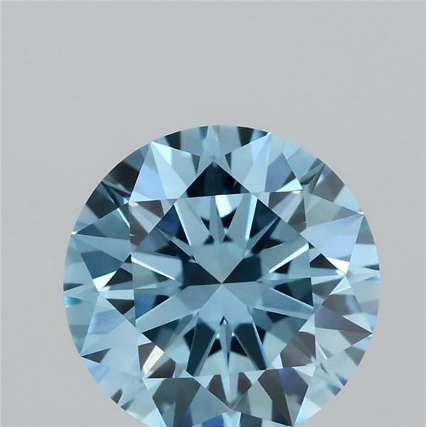 1.09 Ct. Fancy Vivid Blue Round Lab Grown Diamond