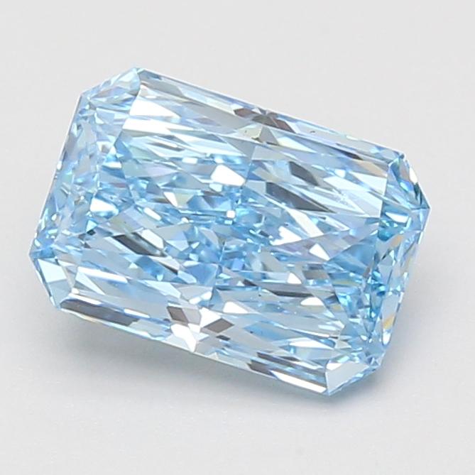 2.09 Ct. Fancy Vivid Blue Radiant Lab Grown Diamond