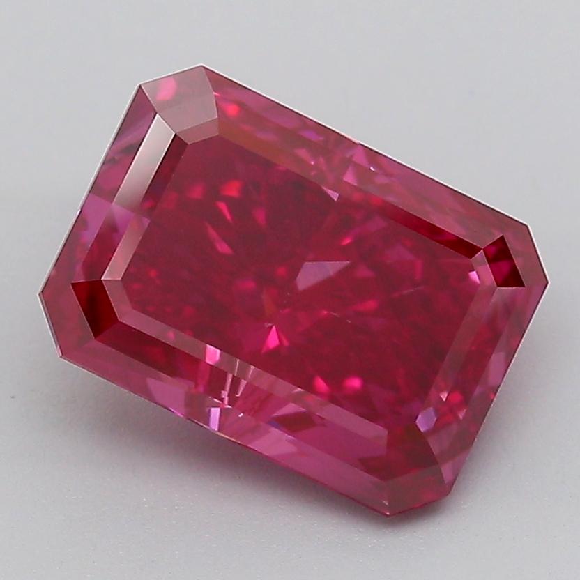 4.03 Ct. Fancy Vivid  Pink Radiant Lab Grown Diamond