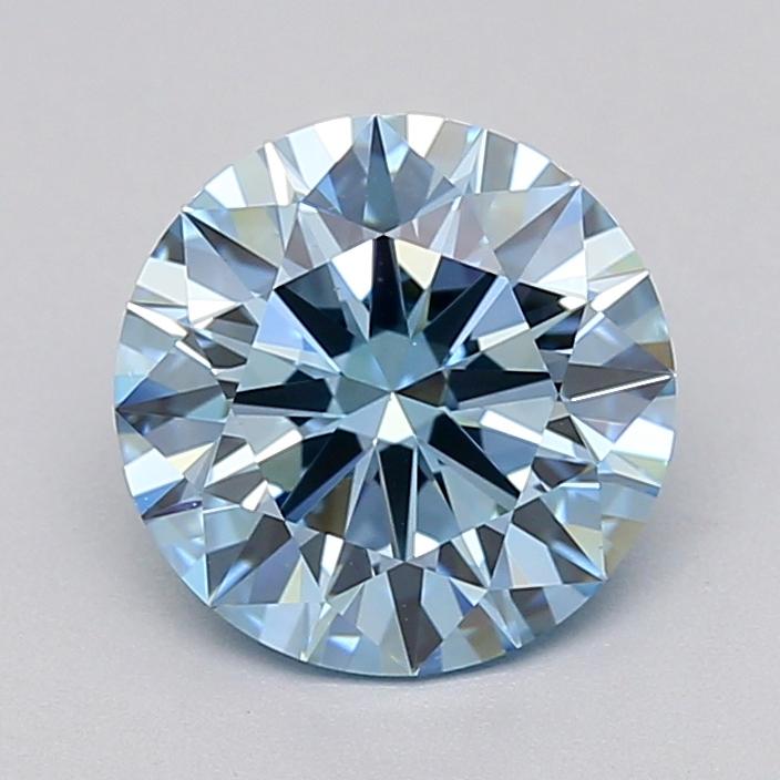 2.03 Ct. Fancy Vivid  Blue Round Lab Grown Diamond