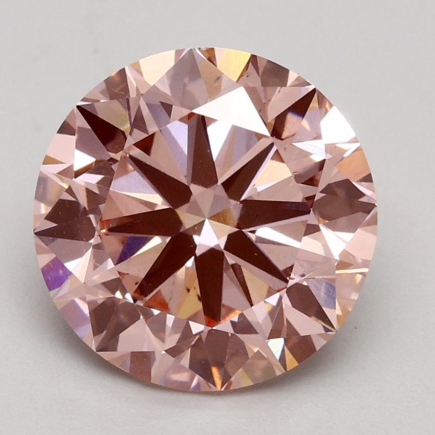2.50 Ct. Fancy Intense Pink Round Lab Grown Diamond