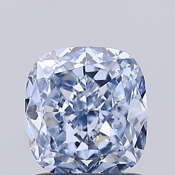 1.08 Ct. Fancy  Blue Cushion Lab Grown Diamond