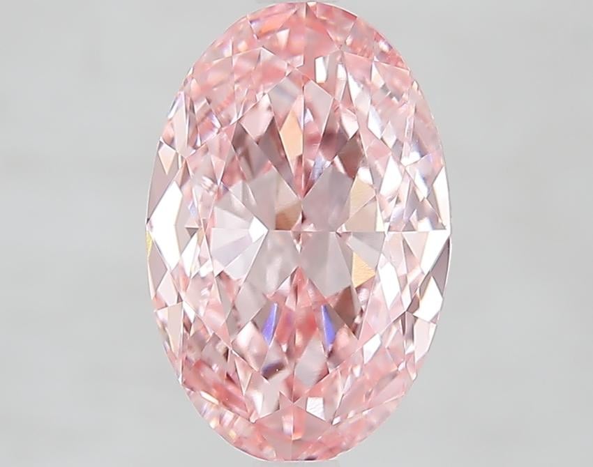 3.50 Ct. Fancy Vivid Pink Oval Lab Grown Diamond