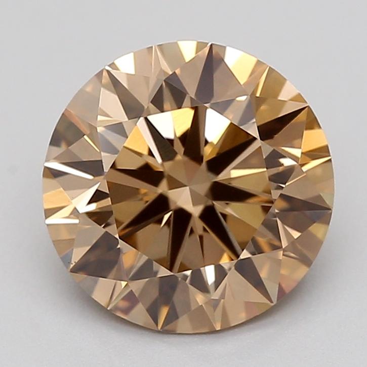 1.55 Ct. Fancy Light  Brown Round Lab Grown Diamond