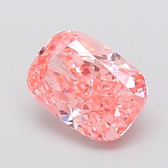 2.01 Ct. Fancy Vivid Pink Cushion Lab Grown Diamond