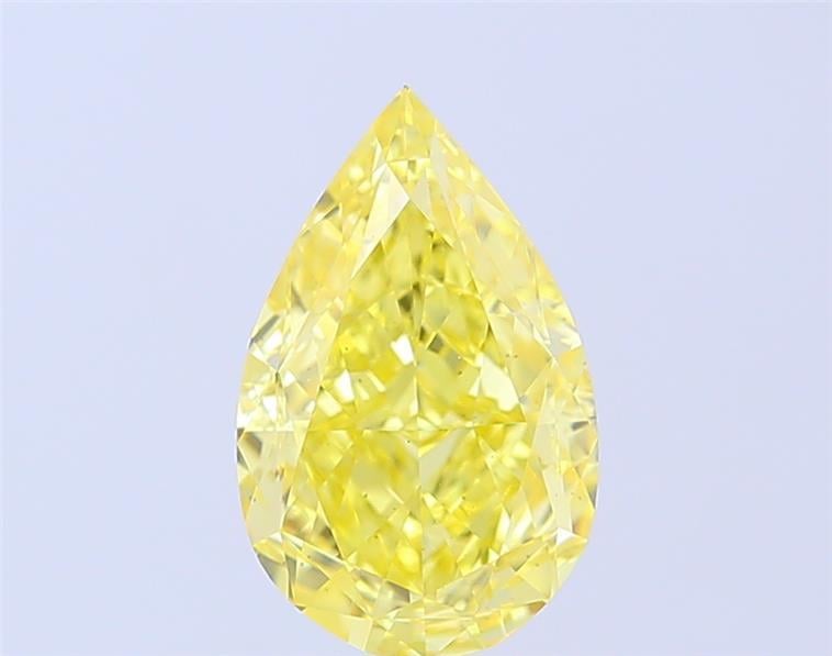 3.01 Ct. Fancy Intense Yellow Pear Lab Grown Diamond