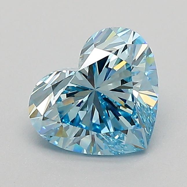 1.02 Ct. Fancy Vivid Blue Heart Lab Grown Diamond