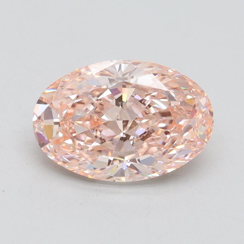 2.84 Ct. Fancy Intense Pink Oval Lab Grown Diamond