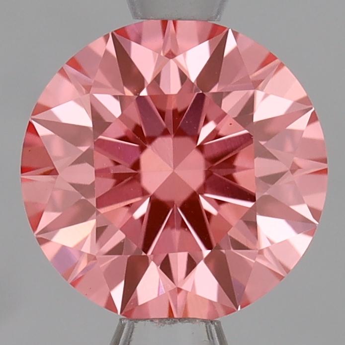 1.09 Ct. Fancy Vivid Pink Round Lab Grown Diamond