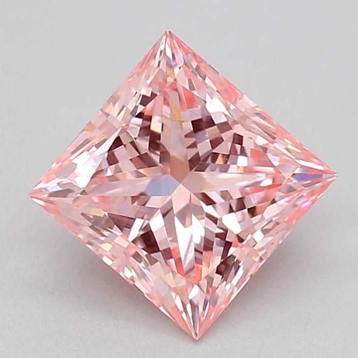 1.05 Ct. Fancy Vivid Pink Princess Lab Grown Diamond