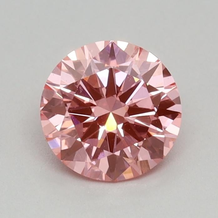 0.40 Ct. Fancy Vivid Pink Round Lab Grown Diamond
