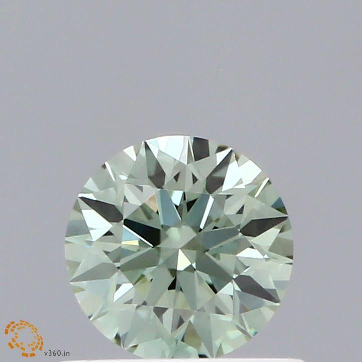 0.60 Ct. Fancy Green Round Lab Grown Diamond