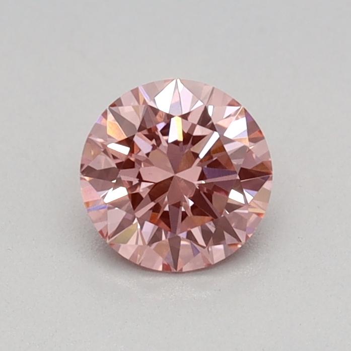 0.34 Ct. Fancy Vivid Pink Round Lab Grown Diamond