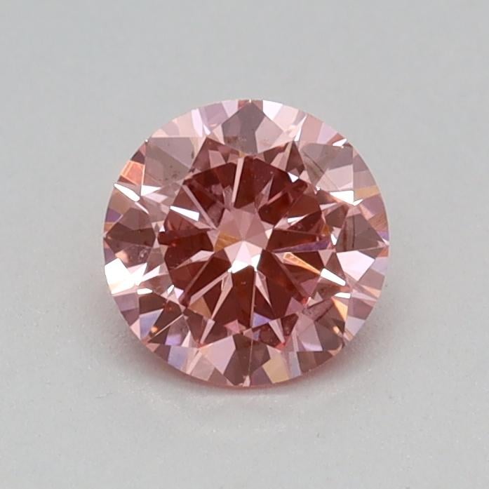 0.3 Ct. Fancy Vivid Pink Round Lab Grown Diamond