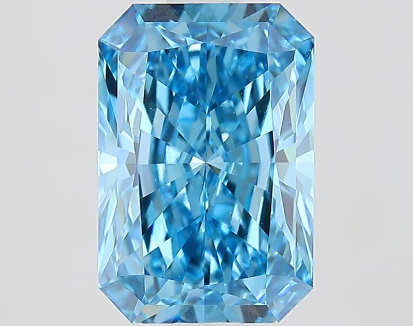 2.23 Ct. Fancy Vivid Blue Radiant Lab Grown Diamond