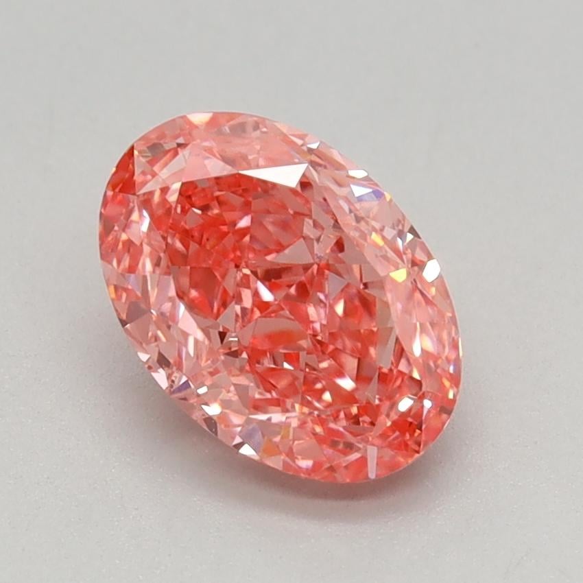 1.03 Ct. Fancy Vivid Pink Oval Lab Grown Diamond