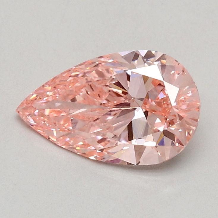 0.60 Ct. Fancy Vivid Pink Pear Lab Grown Diamond