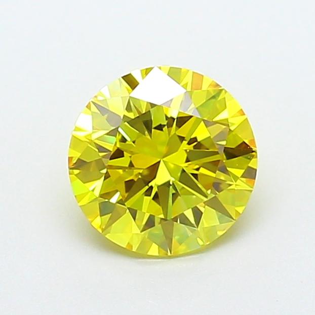 1.19 Ct. Fancy Vivid Yellow Round Lab Grown Diamond