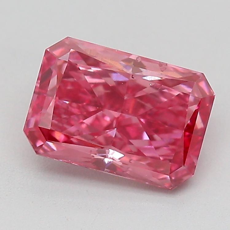 1.24 Ct. Fancy Vivid  Pink Radiant Lab Grown Diamond