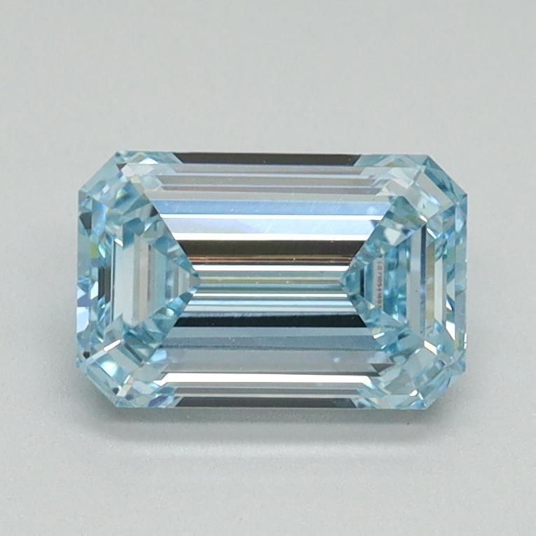 1.14 Ct. Fancy Intense Blue Emerald Lab Grown Diamond