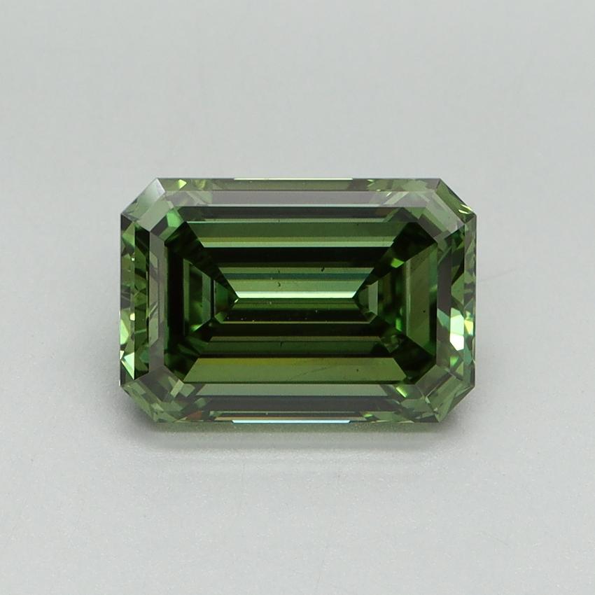 2.12 Ct. Fancy Vivid Green Emerald Lab Grown Diamond