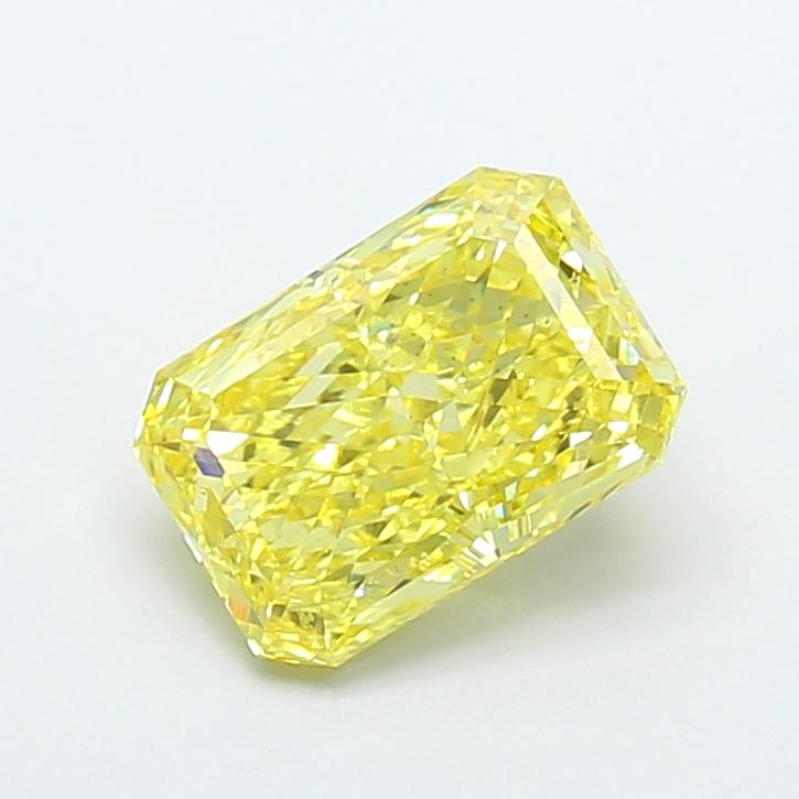 3.13 Ct. Fancy Vivid Yellow Radiant Lab Grown Diamond