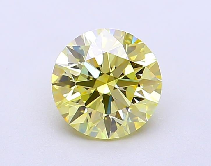 1.08 Ct. Fancy  Yellow Round Lab Grown Diamond